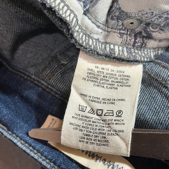 Anthropologie‎ Pilcro Skinny Jeans Womens Size 26 Blue Dark Wash Denim Mid Rise - Picture 9 of 13